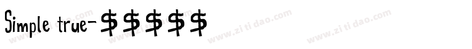 Simple true字体转换